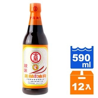 金蘭香辣油膏590ml(12入)/箱【康鄰超市】