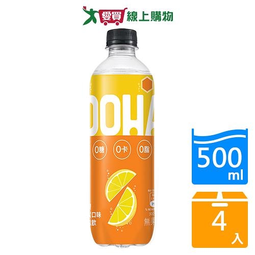 OOHA氣泡飲檸檬蜂蜜口味500mlx4入【愛買】