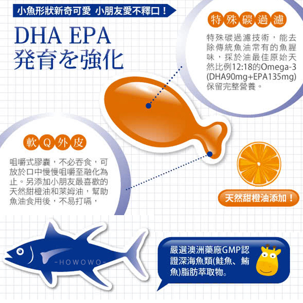 小兒利撒爾 小魚球 90粒 寶寶魚油 咀嚼式軟膠囊 5208 product thumbnail 3