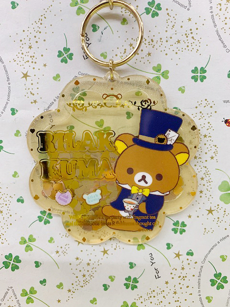 【震撼精品百貨】Rilakkuma San-X 拉拉熊懶懶熊~拉拉熊壓克力鑰匙圈-亮片哥哥#71918