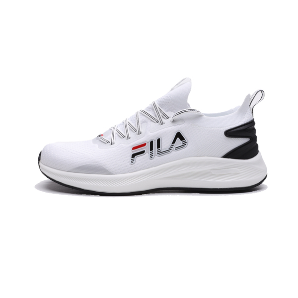 FILA 慢跑鞋 白黑 防潑水 襪套式 運動鞋 男 1J911X123 product thumbnail 4