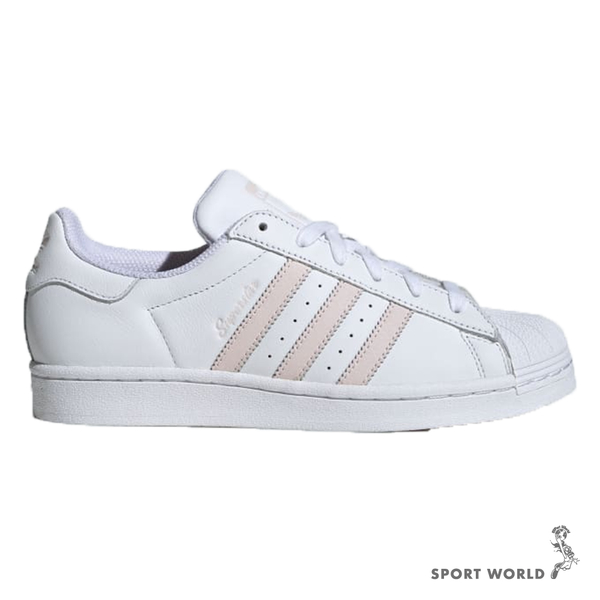 Adidas 休閒鞋 女鞋 皮革 貝殼頭 SUPERSTAR 白【運動世界】IE3001