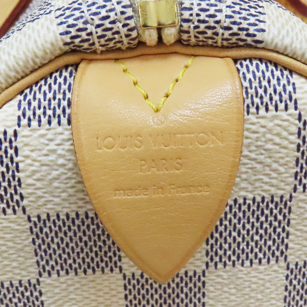 LOUIS VUITTON LV 路易威登 白色 棋盤格 PVC塗層帆布 Speedy 30 手提包 N41533 【二手名牌BRAND OFF】 product thumbnail 6