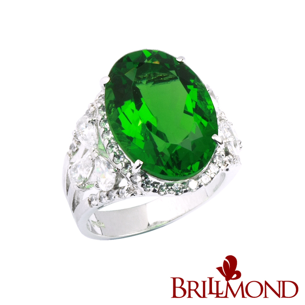 【BRILLMOND JEWELRY】晶璨10克拉綠耀寶石戒(天然綠耀寶石)