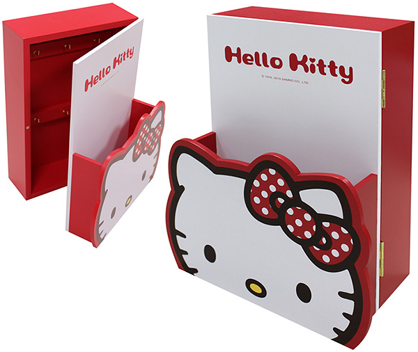 【震撼精品百貨】Hello Kitty 凱蒂貓~HELLO KITTY造型信插鑰匙箱-紅#52500