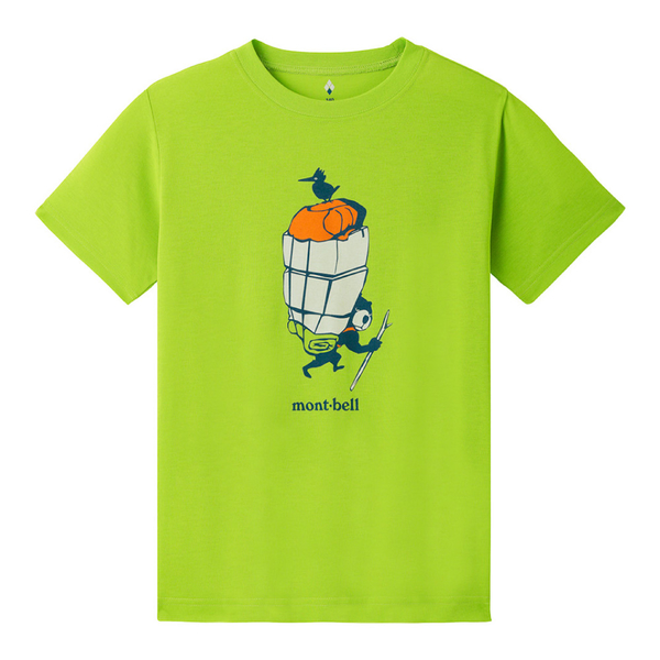 【Mont-Bell 日本 兒童 WIC.T短袖排汗T恤《大力士/春綠》】1114503/圓領短T/短袖上衣 product thumbnail 2