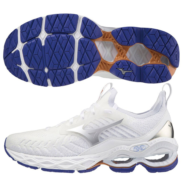 MIZUNO WAVE CREATION 22 KNIT 女鞋 慢跑 U4icX中底材質 避震 柔軟 白【運動世界】J1GD213367 product thumbnail 2