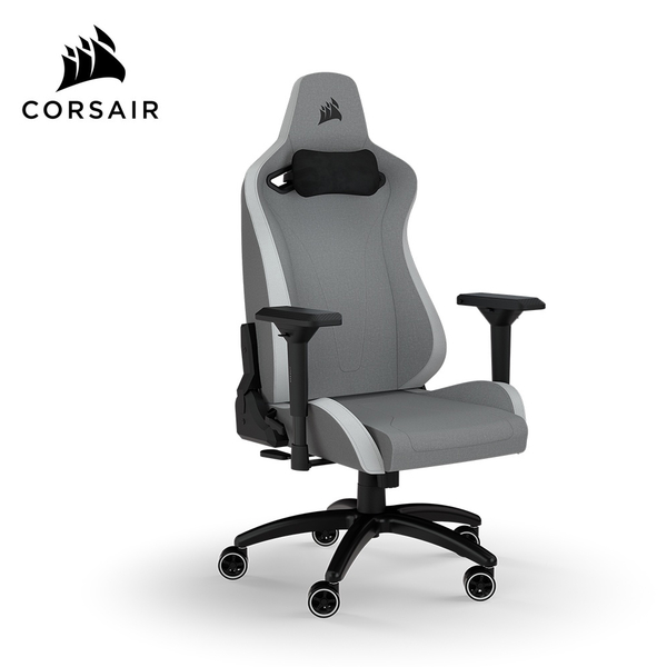 【CORSAIR 海盜船】TC200 Soft Fabric 專業電競椅 皮革款/灰白