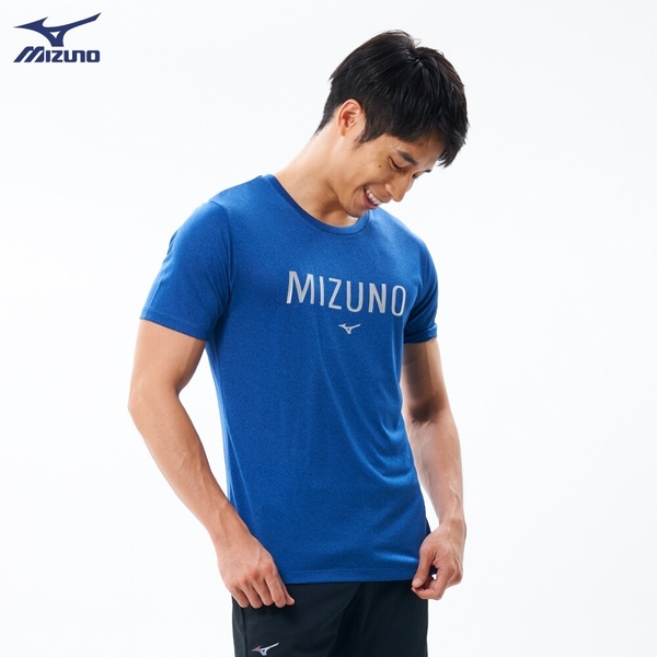 MIZUNO 男裝 上衣 短袖 T恤 合身版型 吸汗快乾 藍【運動世界】32TA001116 product thumbnail 3