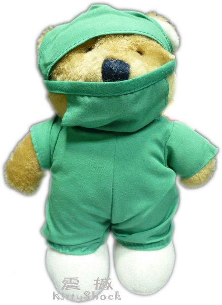 【震撼精品百貨】Teddy Bear 泰迪熊~絨毛娃娃玩偶『綠色手術裝』