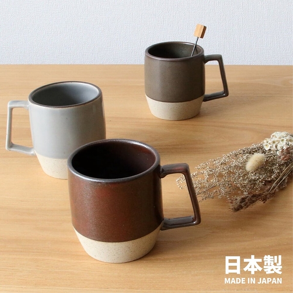 日本製 ViV 波佐見燒 雙色馬克杯 330ml 陶瓷杯 咖啡杯 牛奶杯 水杯 把手杯 杯子 ViV 波佐見燒