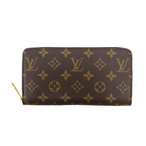 【二手名牌BRAND OFF】LOUIS VUITTON LV 路易威登 原花 PVC塗層帆布 拉鍊長夾 M41894