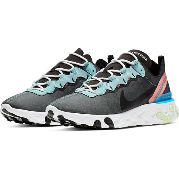 NIKE React Element 55 男款灰色系運動慢跑鞋 BQ6166300 product thumbnail 2