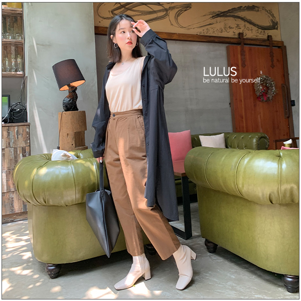 LULUS-C前口袋長版素面襯衫-３色【01190570】 product thumbnail 3