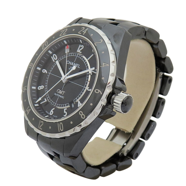 【二手名牌BRAND OFF】CHANEL 香奈兒 J12 GMT 黑色陶瓷 自動上鍊 腕錶 H2012 product thumbnail 4