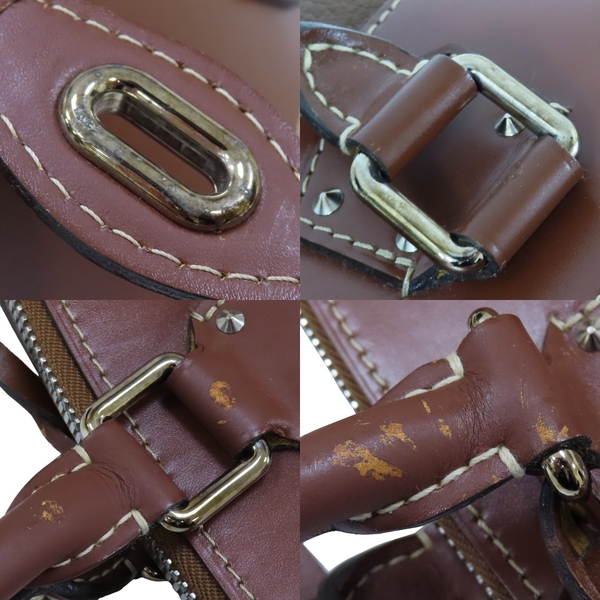 【二手名牌BRAND OFF】LOUIS VUITTON LV 路易威登 咖啡色 山羊皮 Suhali Lockit PM 金屬釘釦 手提包 M91889 product thumbnail 9