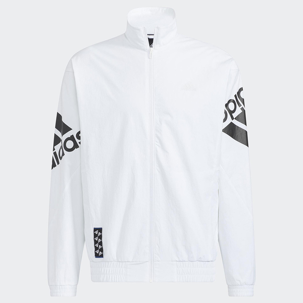 Adidas FI BP1 WVJK 男裝 外套 立領 休閒 口袋 尼龍 手袖LOGO 白【運動世界】HE7458 product thumbnail 2