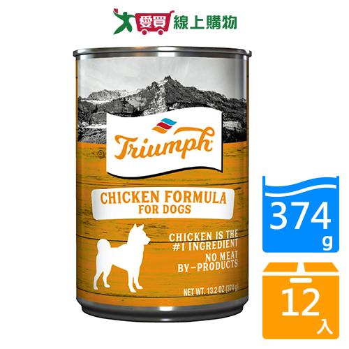 奔放犬用主食罐無榖雞肉配方374gx12入/箱【愛買】