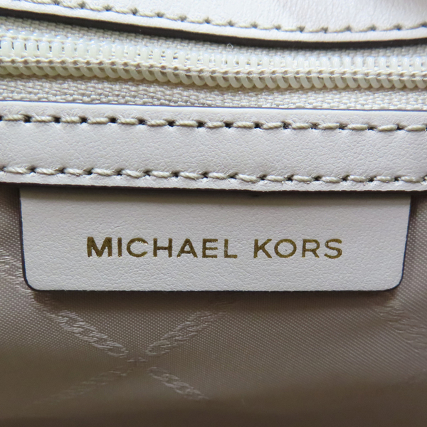 【二手名牌BRAND OFF】MICHAEL KORS 麥可寇斯 米色 牛皮 CARINE 兩用包 product thumbnail 6