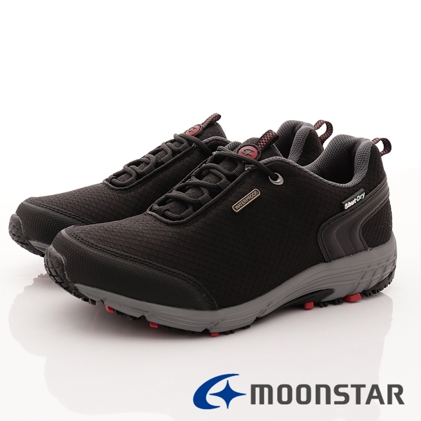 日本Moonstar機能鞋 4E戶外多功能抗菌鞋款-DM026黑(男段)