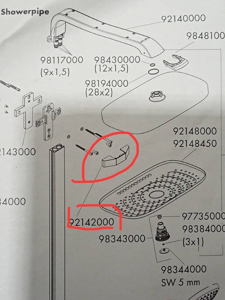 【麗室衛浴】德國hansgrohe 3jet 定溫淋浴花灑 27127 龍頭專用零件閥芯配件目錄