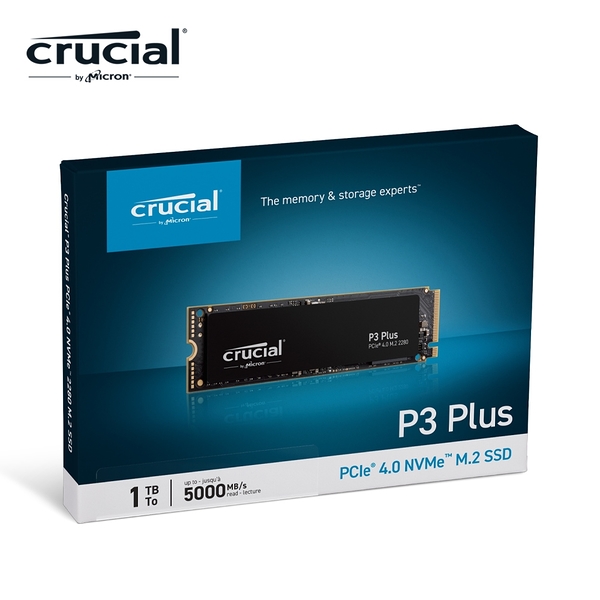 美光 Micron Crucial P3 Plus 1TB P3P M.2 PCIe 2280 SSD 固態硬碟 1000GB