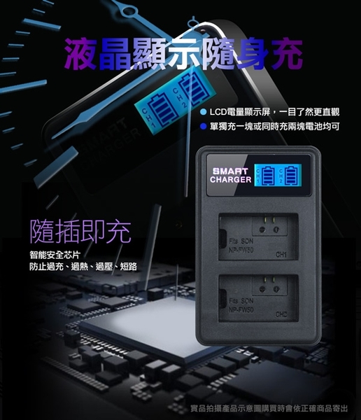 Dr.battery for Sony NP-FZ100 鋰電池+YHO 液晶雙槽充電器(Micro輸入，行動電源也能充) product thumbnail 5