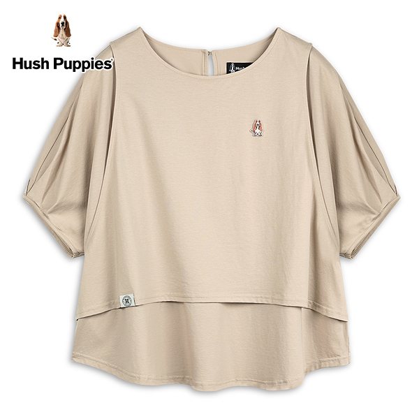 Hush Puppies 上衣 女裝素雅兩件式短袖上衣