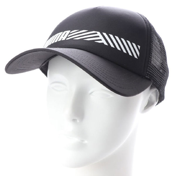 Puma 黑 運動帽 遮陽帽 老帽 網面 六分割帽 6-Panel 經典棒球帽 運動帽 棒球帽 02191501