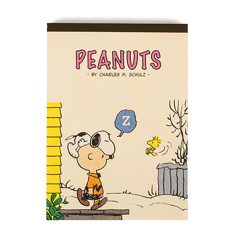 【震撼精品百貨】史奴比Peanuts Snoopy ~SNOOPY日常生活系列A6便條本(散步打瞌睡)