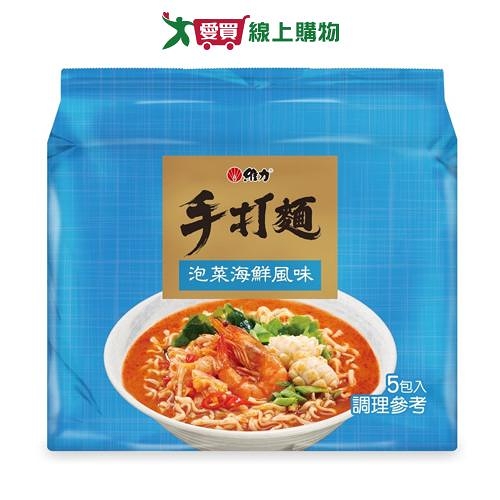 維力 手打麵泡菜海鮮風味(80G/5入)【愛買】