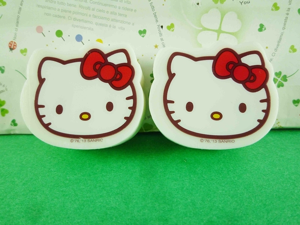 【震撼精品百貨】Hello Kitty 凱蒂貓~橡皮擦組-2入大頭圖案