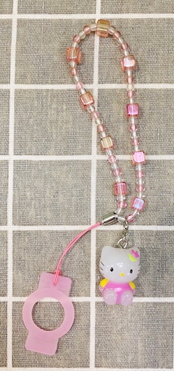 【震撼精品百貨】Hello Kitty 凱蒂貓~HELLO KITTY瓶蓋吊飾-粉*36446 product thumbnail 2