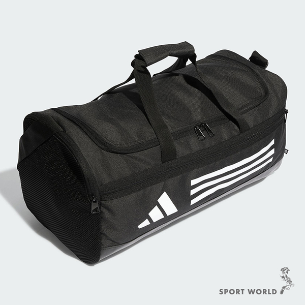 Adidas 旅行包 健身包 三條線 黑【運動世界】HT4749 product thumbnail 4