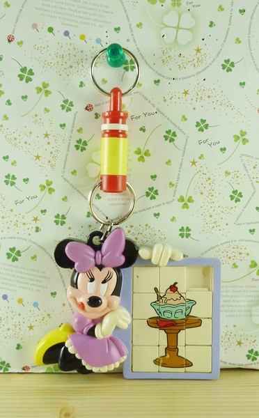 【震撼精品百貨】Micky Mouse_米奇/米妮 ~鑰匙圈-米妮拼圖