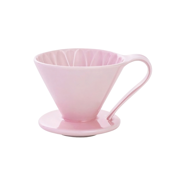 日本CAFEC 花瓣型陶瓷濾杯1-2杯-粉色《WUZ屋子》花瓣型 陶瓷 濾杯 咖啡濾杯 咖啡
