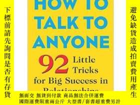 二手書博民逛書店英文原版罕見How to Talk to Anyone如何與人交流Y335736 Leil Lowndes M