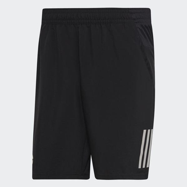 【現貨】ADIDAS CLUB 3-S 9-INCH 男裝 短褲 慢跑 休閒 透氣 排汗 快乾 黑【運動世界】DU0874 product thumbnail 2