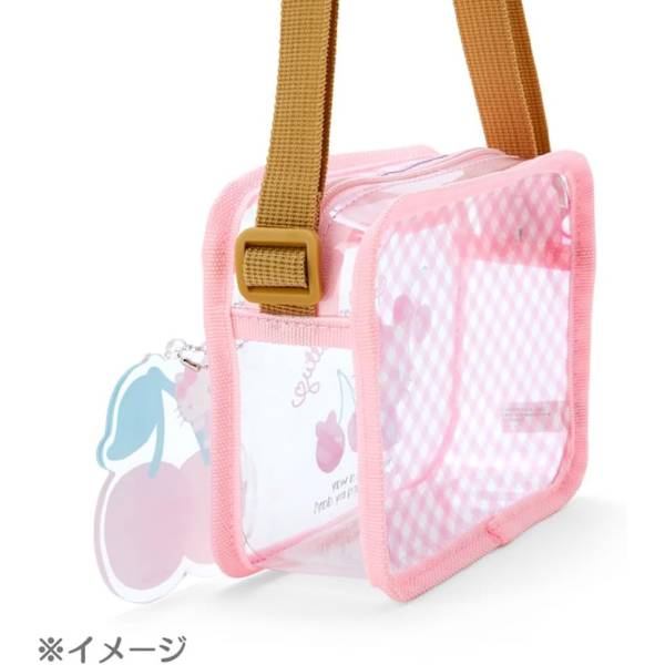 【震撼精品百貨】Hello Kitty 凱蒂貓~日本SANRIO三麗鷗 KITTY兒童透明斜背包附方巾貼紙*07194 product thumbnail 2