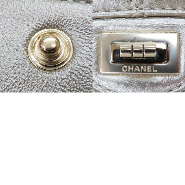 【二手名牌BRAND OFF】CHANEL 香奈兒 香檳金 牛皮 2.55 菱格紋 肩背包 product thumbnail 10