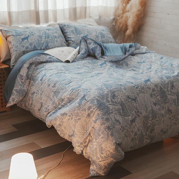 天絲(100支)床組 麋霧青森 S1 單人床包兩件組 專櫃級 100%天絲 台灣製 棉床本舖