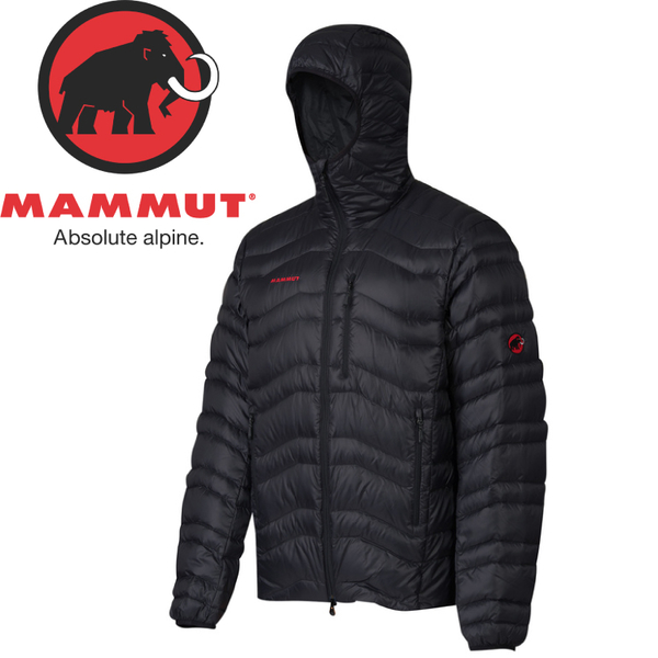 【MAMMUT 男 Broad Peak IN H連帽羽絨外套《黑》】1010-18460/羽絨衣