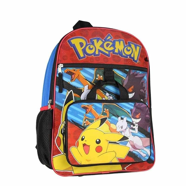 Pokemon 寶可夢皮卡丘書包餐袋5件組backpack School Supplies Pikachu Accessories 9美國直購 Yahoo奇摩超級商城