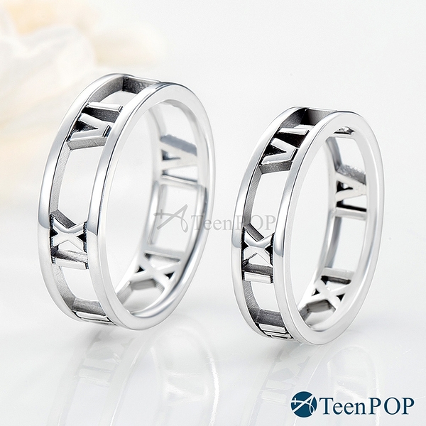 情侶對戒 ATeenPOP 925純銀戒指 相伴時刻 情人節禮物 聖誕禮物 單個價格