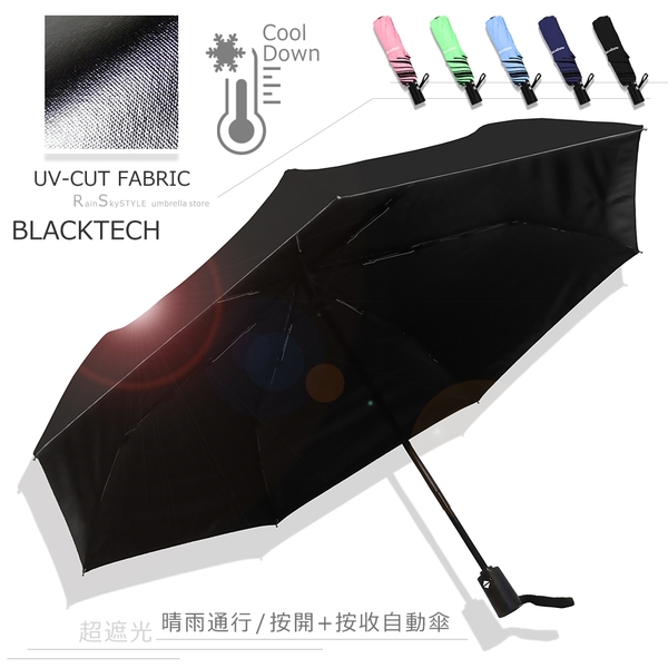 【買一送一】40吋自動黑膠傘-遮光/遮雨/抗UV傘_折疊傘 / 晴天雨天一把搞定-自動傘-晴雨傘+1 product thumbnail 2