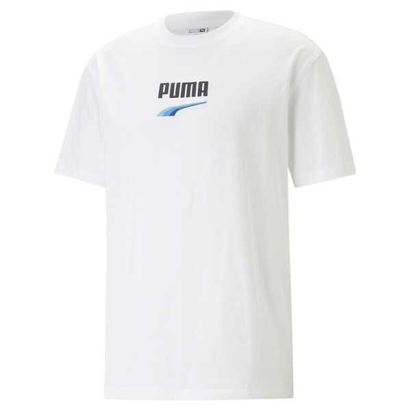 PUMA 短T 流行系列 DOWNTOWN 白 藍LOGO 短袖 T恤 男 53824852