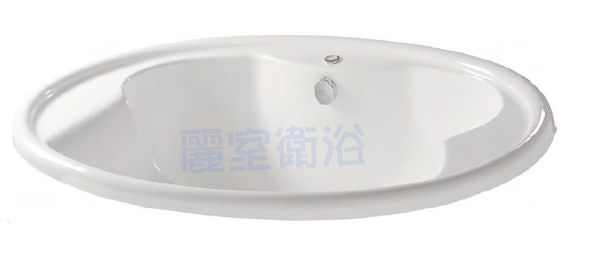 【麗室衛浴】BATHTUB WORLD 壓克力 橢圓造型崁入式浴缸 LS-5812 180*120*63CM