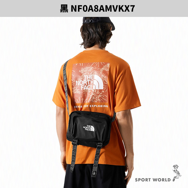 The North Face 北面 側背包 斜背包 Logo 黑/卡其【運動世界】NF0A8AMVKX7/NF0A8AMVLK5 product thumbnail 5