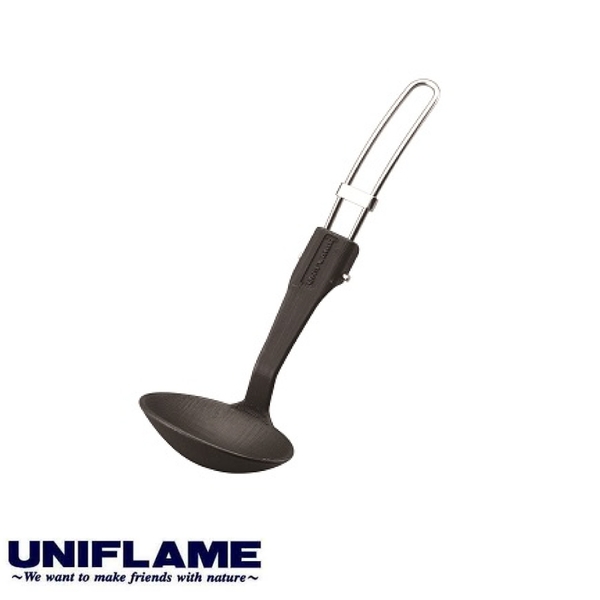 【UNIFLAME 日本 耐熱樹酯收折湯匙】666807/露營餐具湯瓢/湯匙/炊具/登山