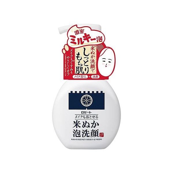 日本 ROSETTE 米糠淨嫩洗卸兩用慕斯(150ml)【小三美日】DS010816